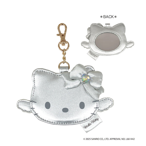 『ハローキティ』フェイスミラーチャーム シルバー